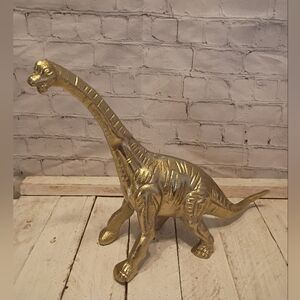 Gold Dinosaur Figurine Home Accent